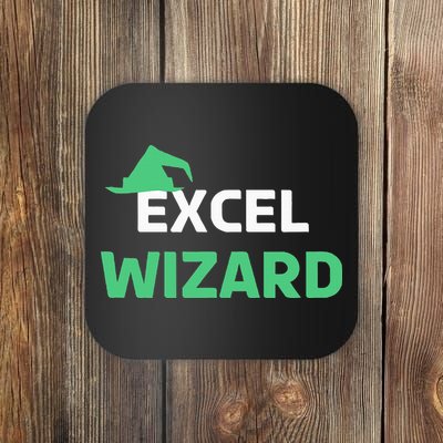 Excel Wizard Funny Spreadsheet Excel Humor Coaster
