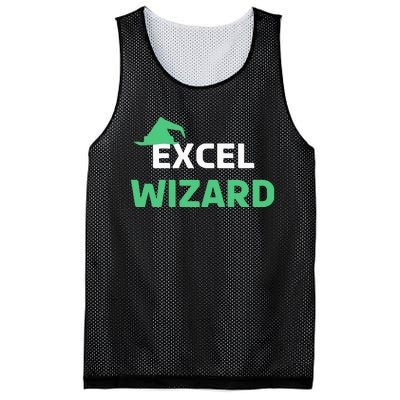 Excel Wizard Funny Spreadsheet Excel Humor Mesh Reversible Basketball Jersey Tank