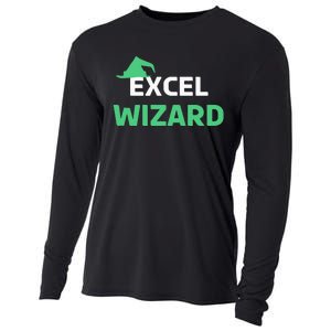 Excel Wizard Funny Spreadsheet Excel Humor Cooling Performance Long Sleeve Crew