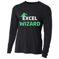 Excel Wizard Funny Spreadsheet Excel Humor Cooling Performance Long Sleeve Crew