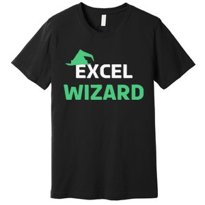 Excel Wizard Funny Spreadsheet Excel Humor Premium T-Shirt