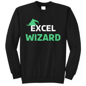 Excel Wizard Funny Spreadsheet Excel Humor Tall Sweatshirt