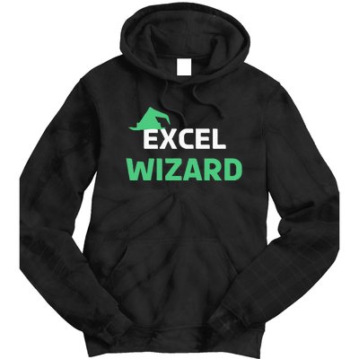 Excel Wizard Funny Spreadsheet Excel Humor Tie Dye Hoodie