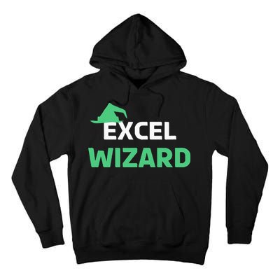 Excel Wizard Funny Spreadsheet Excel Humor Tall Hoodie