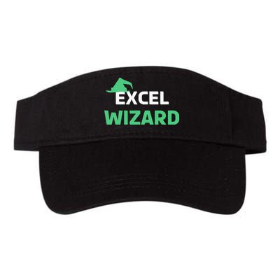 Excel Wizard Funny Spreadsheet Excel Humor Valucap Bio-Washed Visor