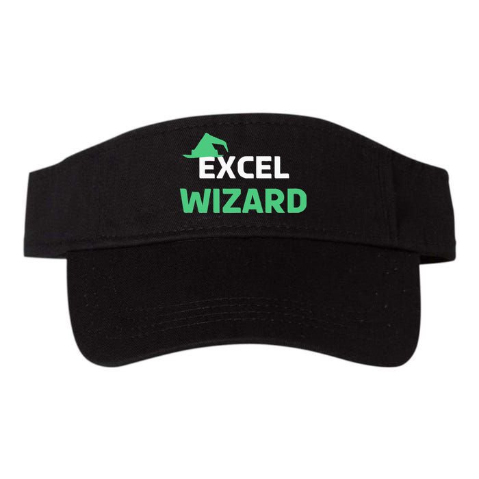 Excel Wizard Funny Spreadsheet Excel Humor Valucap Bio-Washed Visor