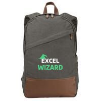 Excel Wizard Funny Spreadsheet Excel Humor Cotton Canvas Backpack