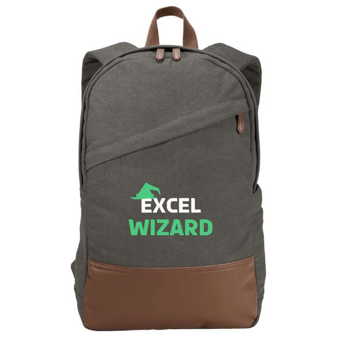 Excel Wizard Funny Spreadsheet Excel Humor Cotton Canvas Backpack