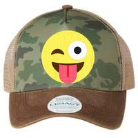 Emoticon Winking Face With Tongue Legacy Tie Dye Trucker Hat