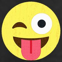Emoticon Winking Face With Tongue Cool Comfort Performance Bucket Hat
