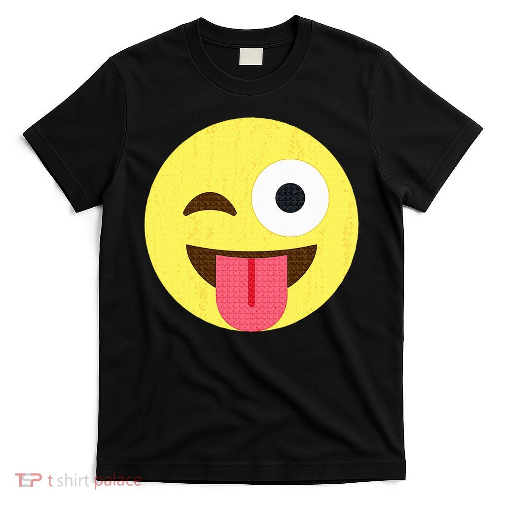 Emoticon Winking Face With Tongue T-Shirt