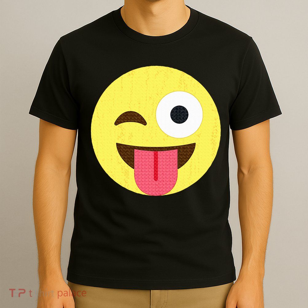 Emoticon Winking Face With Tongue T-Shirt