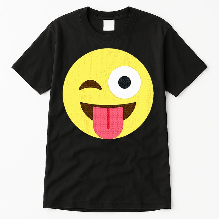 Emoticon Winking Face With Tongue Tall T-Shirt