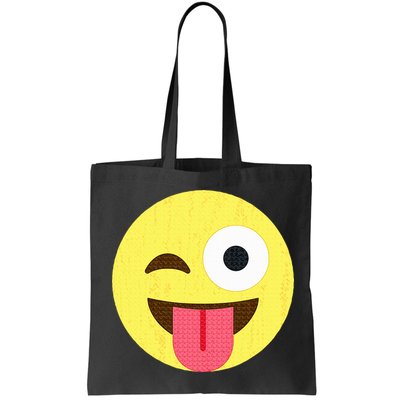 Emoticon Winking Face With Tongue Bag
