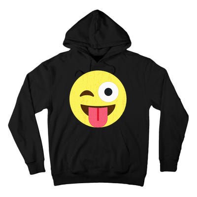 Emoticon Winking Face With Tongue Tall Hoodie