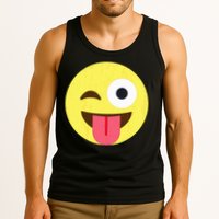Emoticon Winking Face With Tongue Tank Top