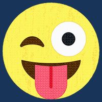 Emoticon Winking Face With Tongue Infant Baby Jersey Bodysuit