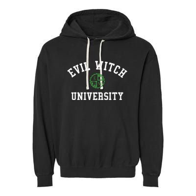 Evil Witch Funny Wicked College Garment-Dyed Fleece Hoodie