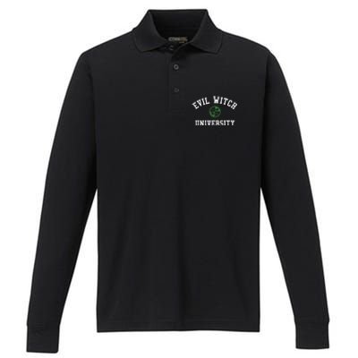 Evil Witch Funny Wicked College Performance Long Sleeve Polo