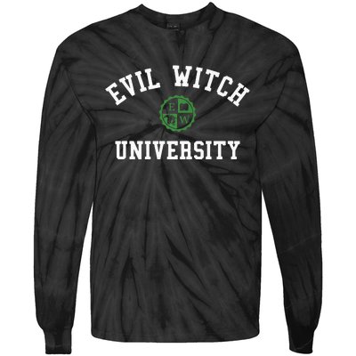 Evil Witch Funny Wicked College Tie-Dye Long Sleeve Shirt