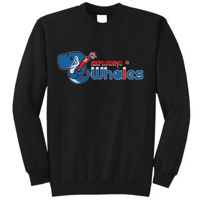 Exploding Whales Funny Whale Joke Sweatshirt
