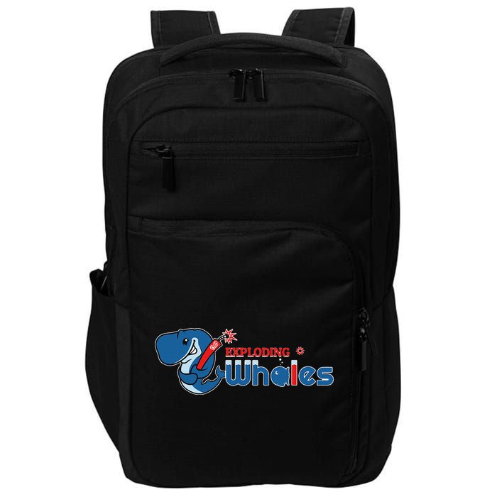 Exploding Whales Funny Whale Joke Impact Tech Backpack