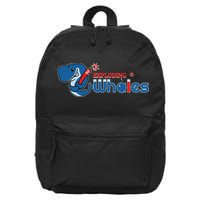 Exploding Whales Funny Whale Joke 16 in Basic Backpack