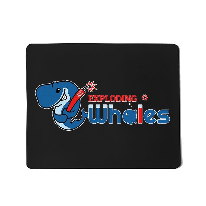 Exploding Whales Funny Whale Joke Mousepad
