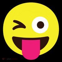 Emoticon Winking Face With Stuckout Tongue And Winking Eye Flexfit Unipanel Trucker Cap