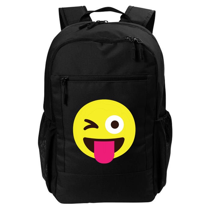 Emoticon Winking Face With Stuckout Tongue And Winking Eye Backpack