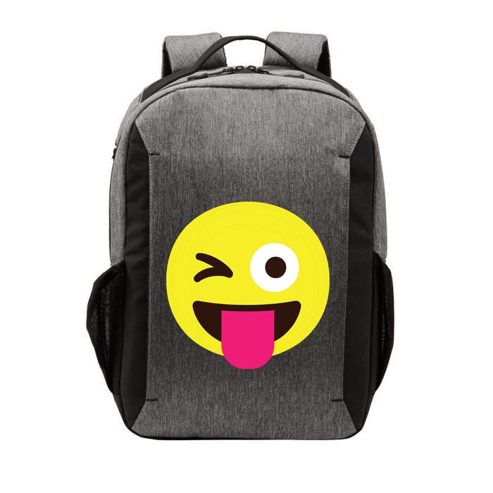 Emoticon Winking Face With Stuckout Tongue And Winking Eye Vector Backpack