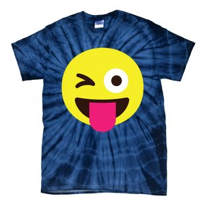 Emoticon Winking Face With Stuckout Tongue And Winking Eye Tie-Dye T-Shirt