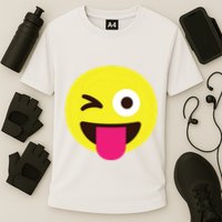 Emoticon Winking Face With Stuckout Tongue And Winking Eye Performance Shirt