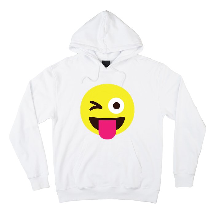 Emoticon Winking Face With Stuckout Tongue And Winking Eye Hoodie