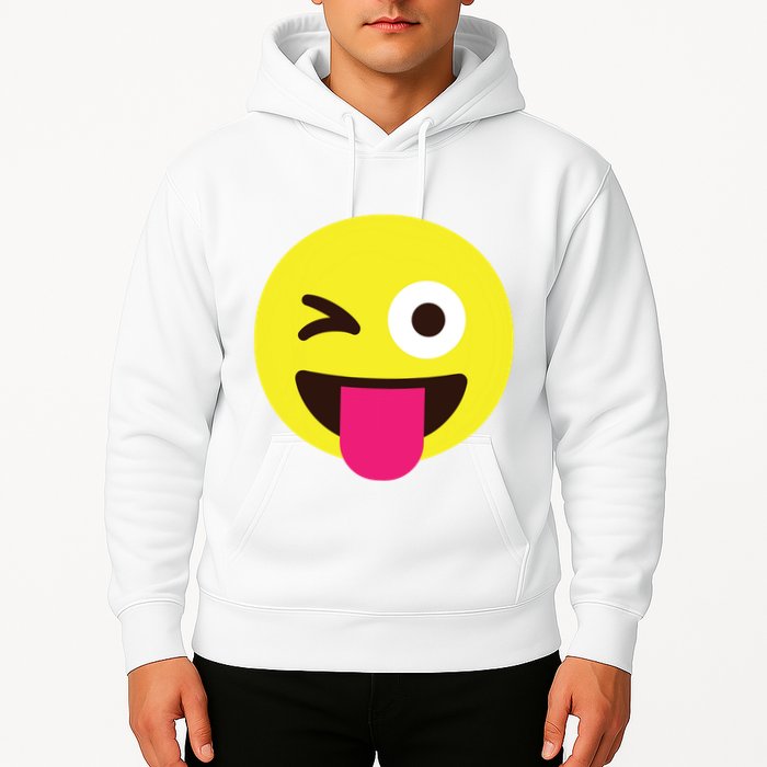 Emoticon Winking Face With Stuckout Tongue And Winking Eye Hoodie