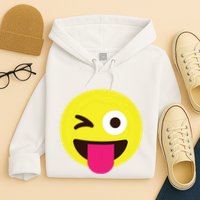 Emoticon Winking Face With Stuckout Tongue And Winking Eye Hoodie