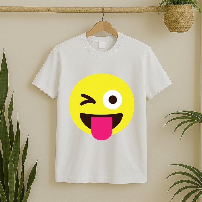 Emoticon Winking Face With Stuckout Tongue And Winking Eye T-Shirt