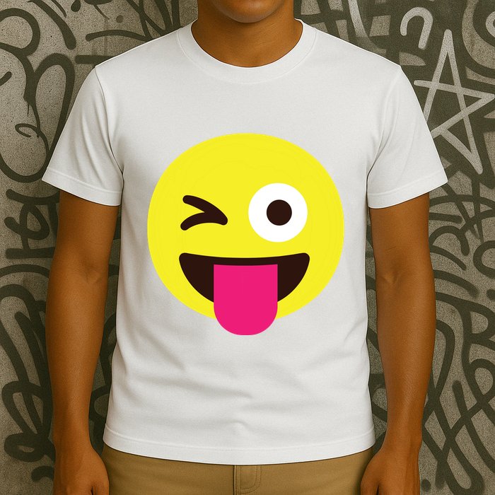 Emoticon Winking Face With Stuckout Tongue And Winking Eye T-Shirt