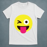 Emoticon Winking Face With Stuckout Tongue And Winking Eye T-Shirt
