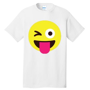 Emoticon Winking Face With Stuckout Tongue And Winking Eye Tall T-Shirt