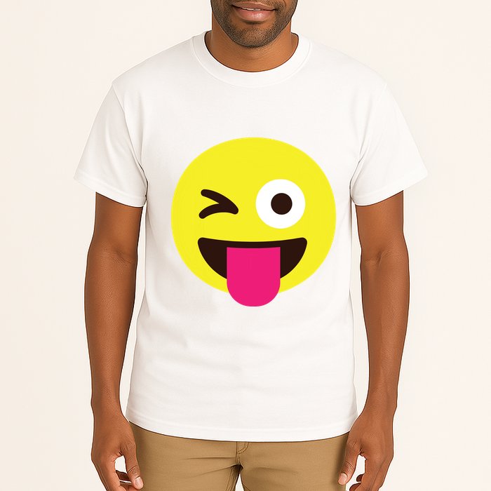 Emoticon Winking Face With Stuckout Tongue And Winking Eye Tall T-Shirt