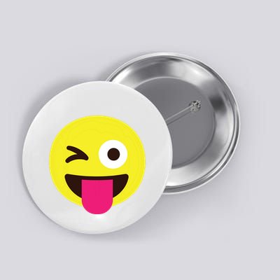 Emoticon Winking Face With Stuckout Tongue And Winking Eye Button