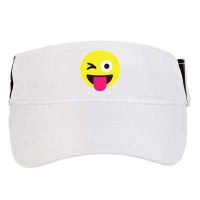 Emoticon Winking Face With Stuckout Tongue And Winking Eye Adult Drive Performance Visor