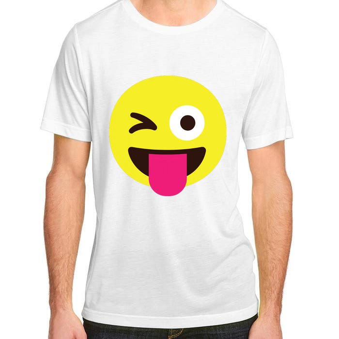 Emoticon Winking Face With Stuckout Tongue And Winking Eye Adult ChromaSoft Performance T-Shirt