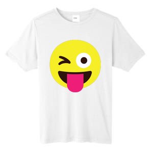 Emoticon Winking Face With Stuckout Tongue And Winking Eye Tall Fusion ChromaSoft Performance T-Shirt