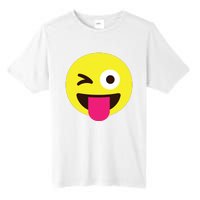 Emoticon Winking Face With Stuckout Tongue And Winking Eye Tall Fusion ChromaSoft Performance T-Shirt