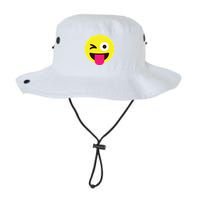 Emoticon Winking Face With Stuckout Tongue And Winking Eye Bucket Hat