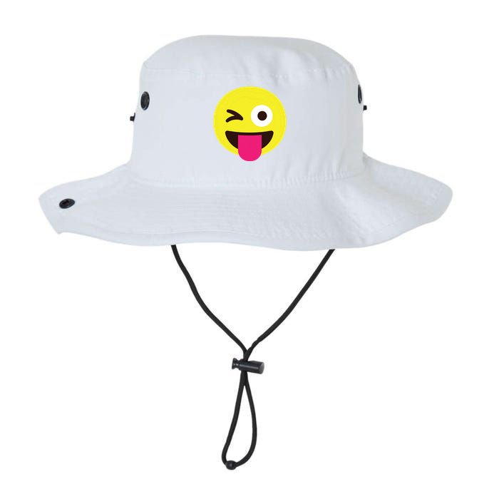 Emoticon Winking Face With Stuckout Tongue And Winking Eye Bucket Hat