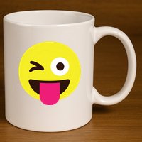 Emoticon Winking Face With Stuckout Tongue And Winking Eye 11oz C Handle Ceramic Mug