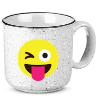Emoticon Winking Face With Stuckout Tongue And Winking Eye 15oz Campfire Ceramic Mug